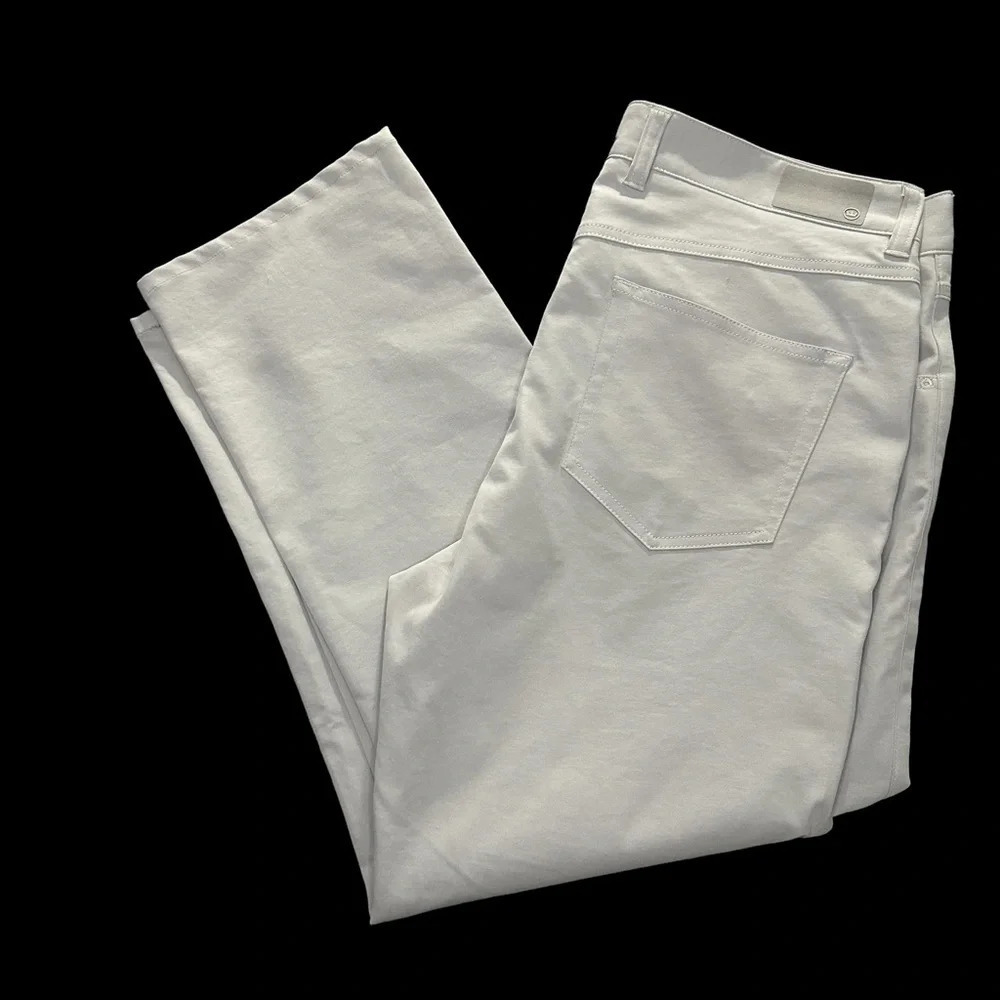 Peter Millar Silver Grey Crown Sport Men's EB66 5-Pocket Pant. Sz: 34x26